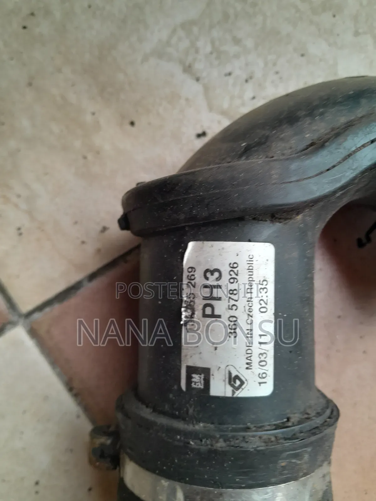 Chevrolet Air Inlet Tube 13419572