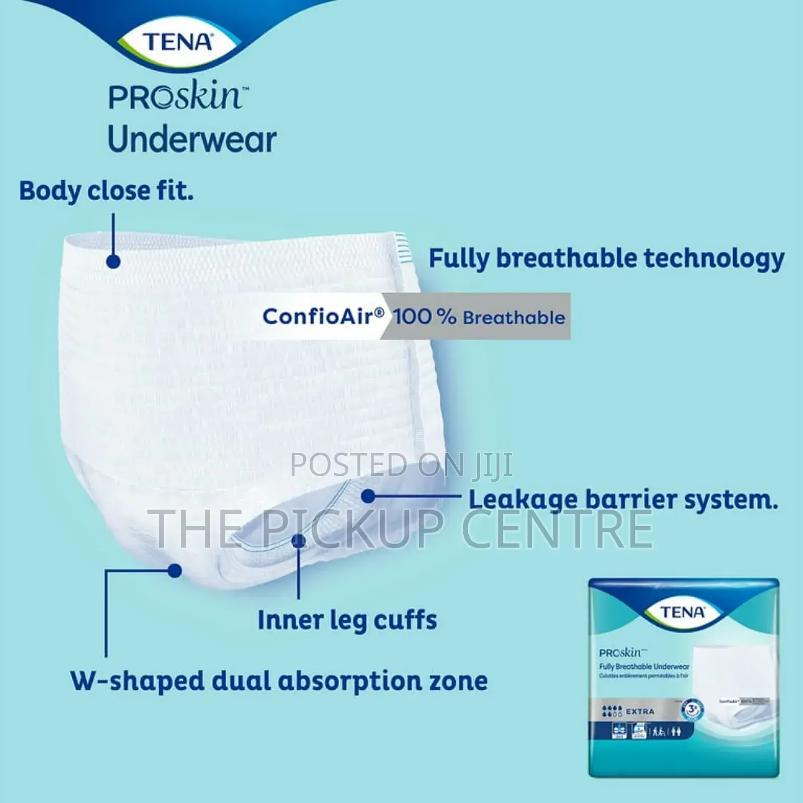 Tena Proskintm Fully Breathable Briefs(Adult Diapers) 40 PCS