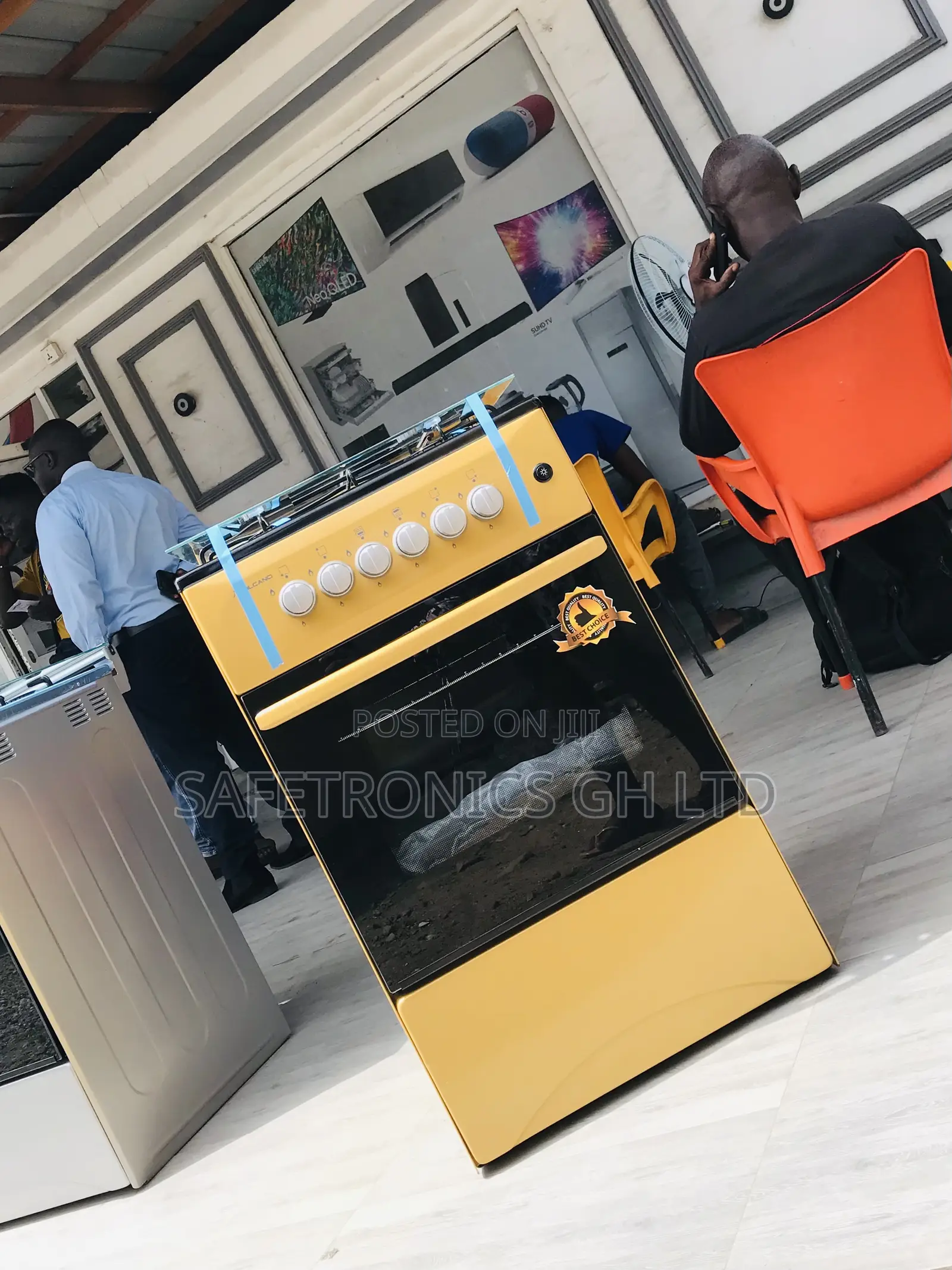 Fabulous (Gold) 4 Gas Oven/White 50by50 Volcano 