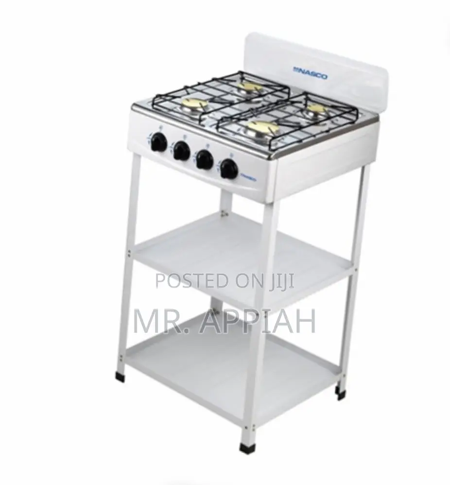 Classic Design NASCO STOVE 4 GAS BURNERS Selves(White).