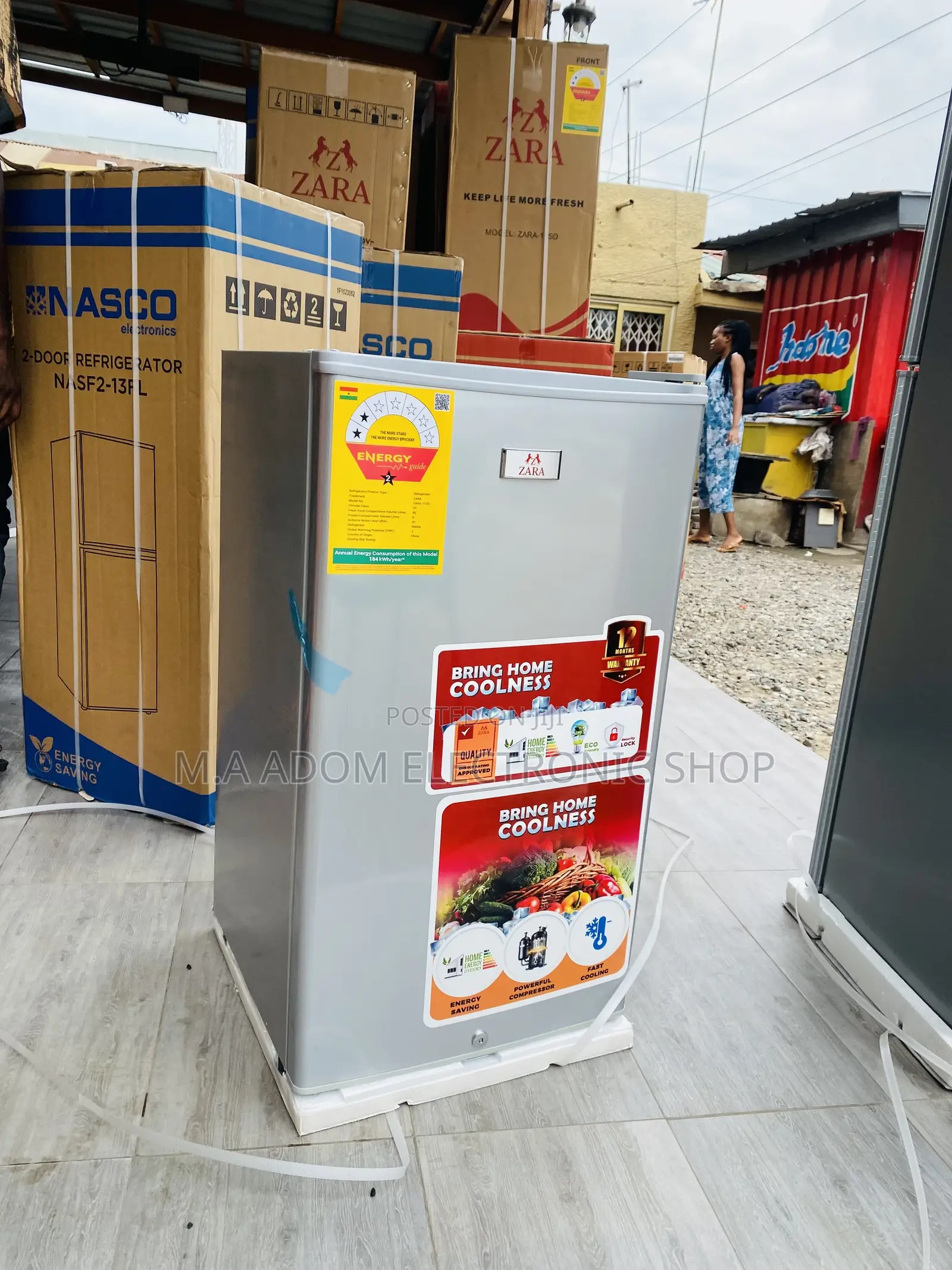 Classic Design Zara 1 Door Electric Table Top Fridge 1-11s.