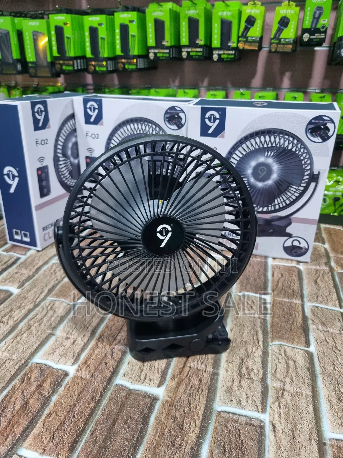T9 Rechargeable Fan With Long Lasting Battery