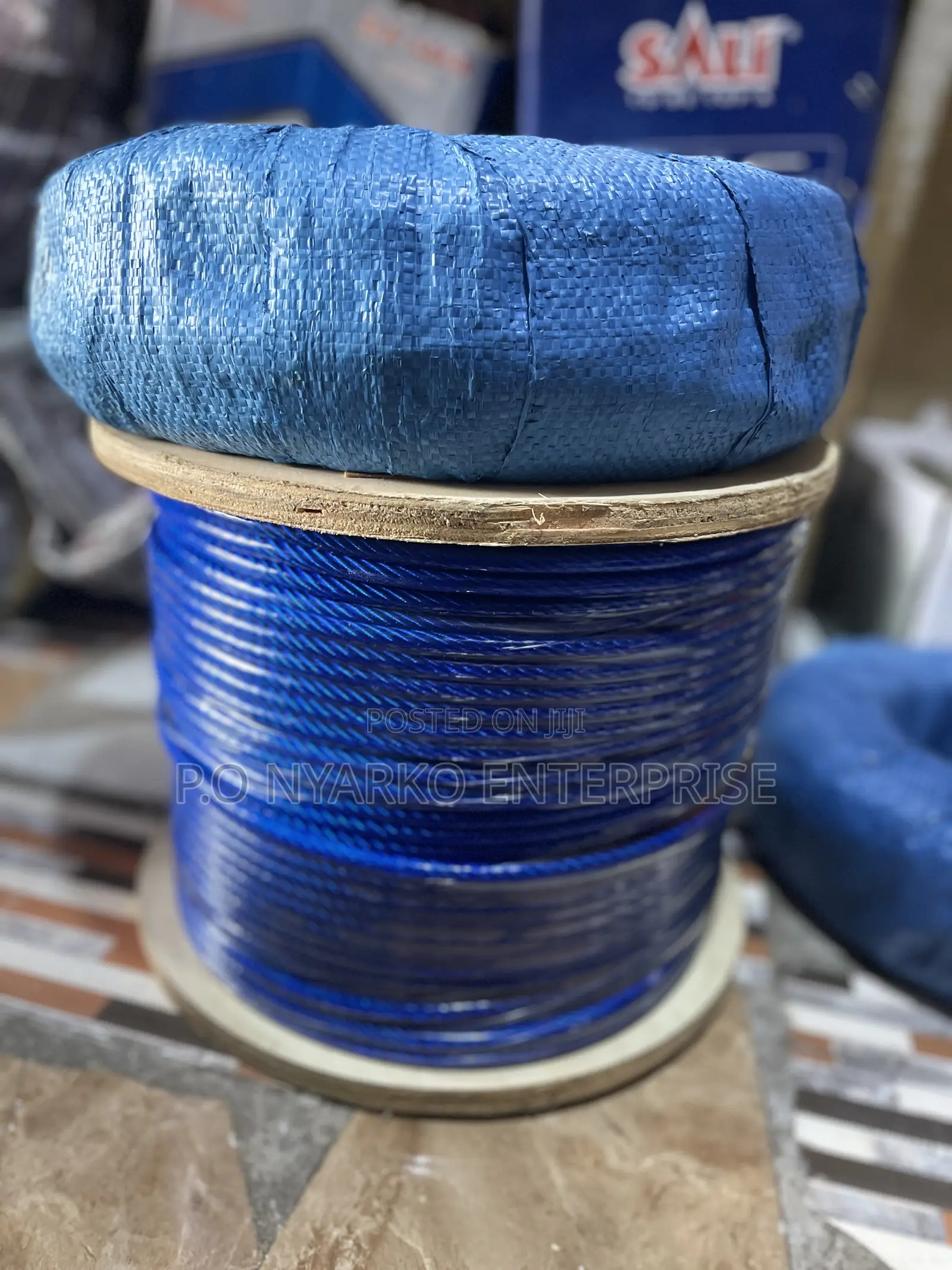 Blue Coated 8mm Galvanized Wire Rope