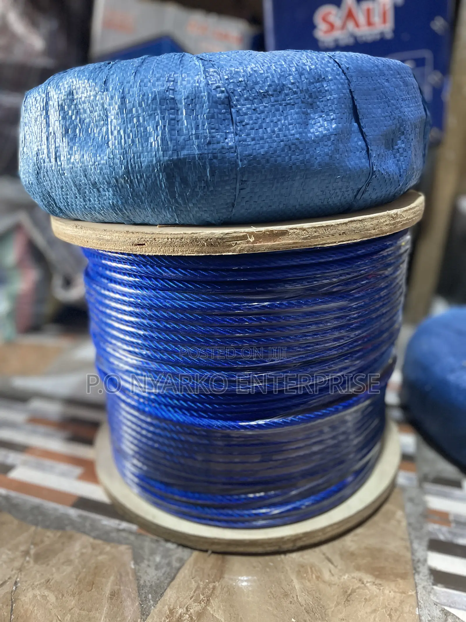 Blue Coated 8mm Galvanized Wire Rope