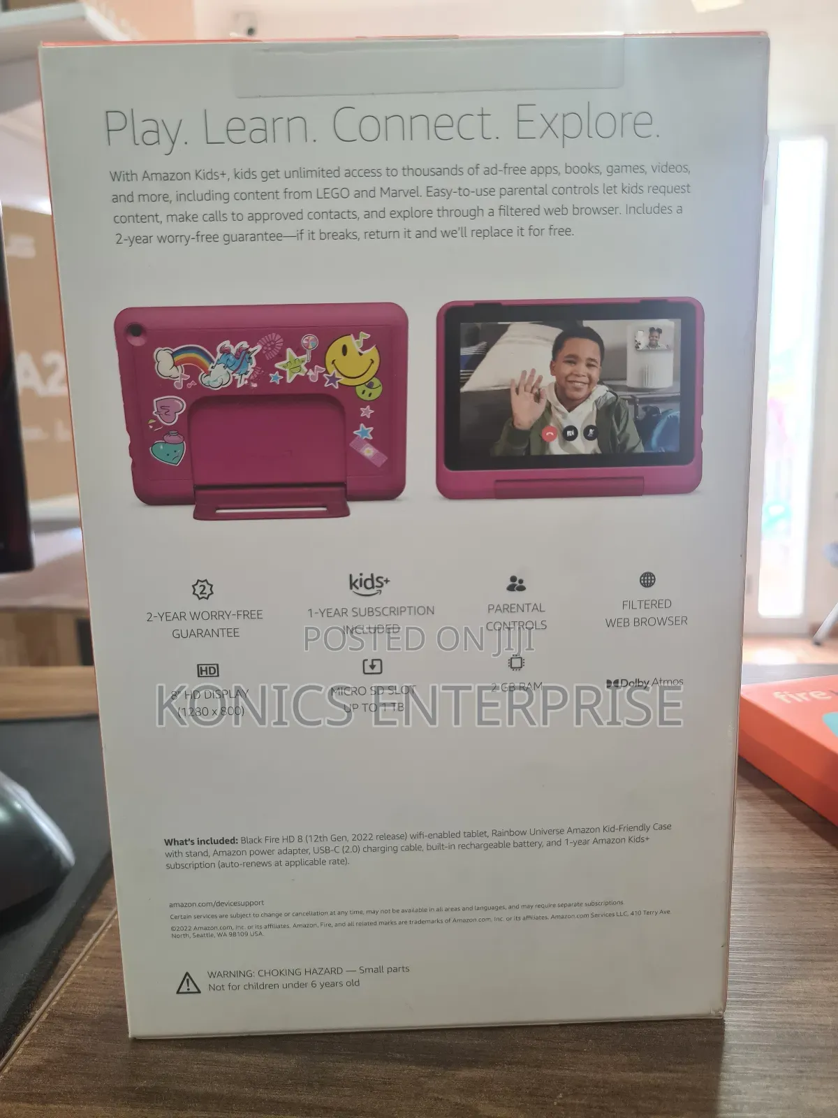 New Amazon Fire HD 8 Kids Pro 32 GB Black