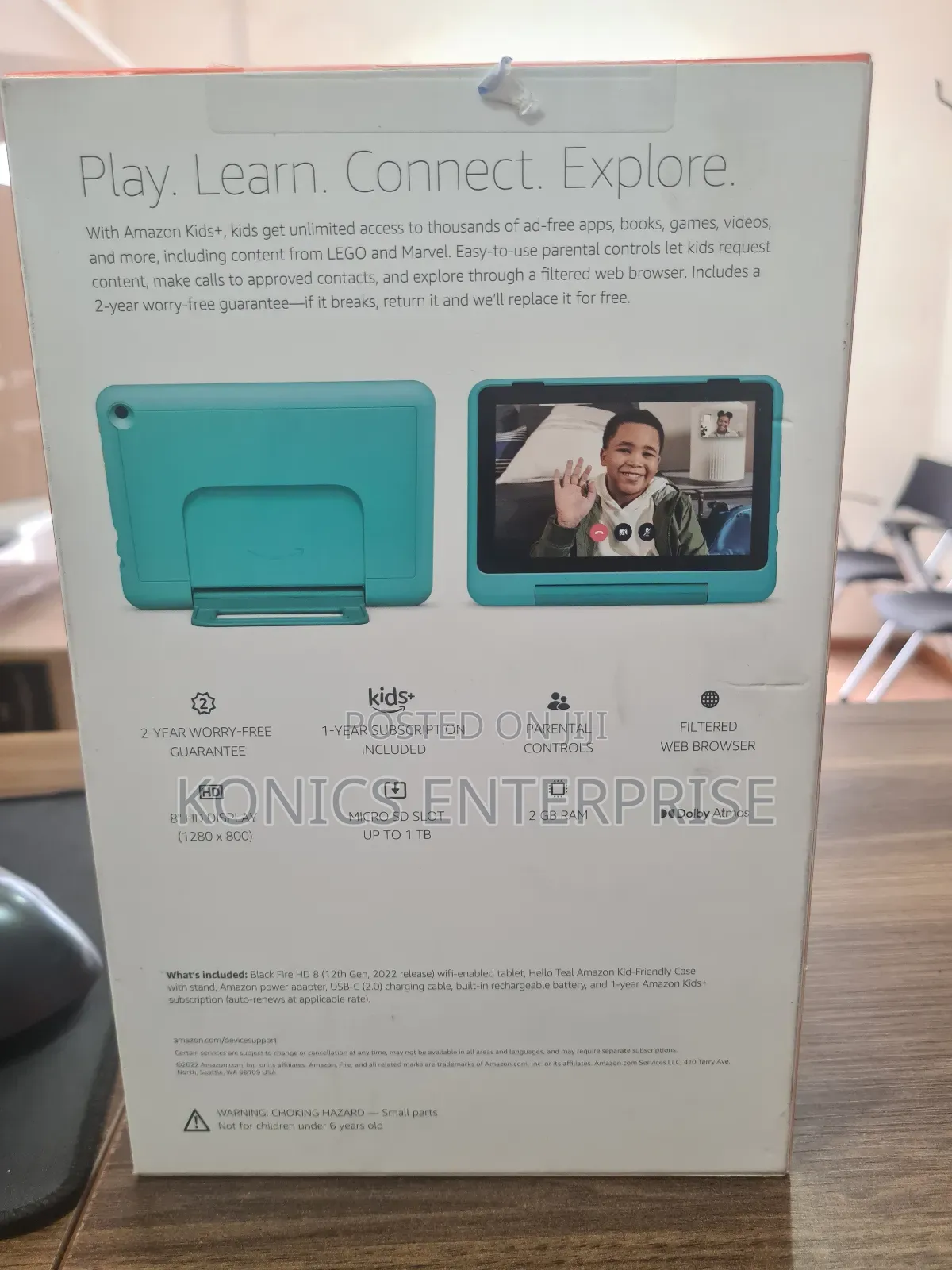 New Amazon Fire HD 8 Kids Pro 32 GB Black