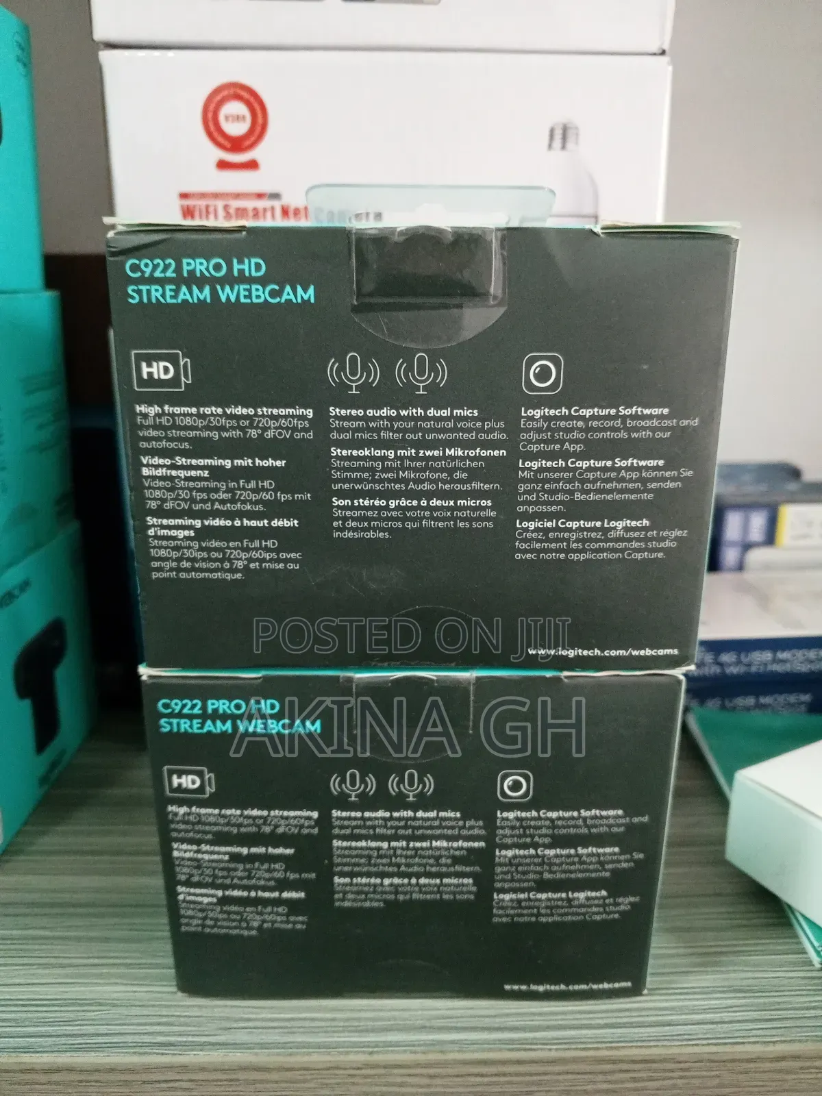 Logitech C922 Pro HD Stream WEBCAM