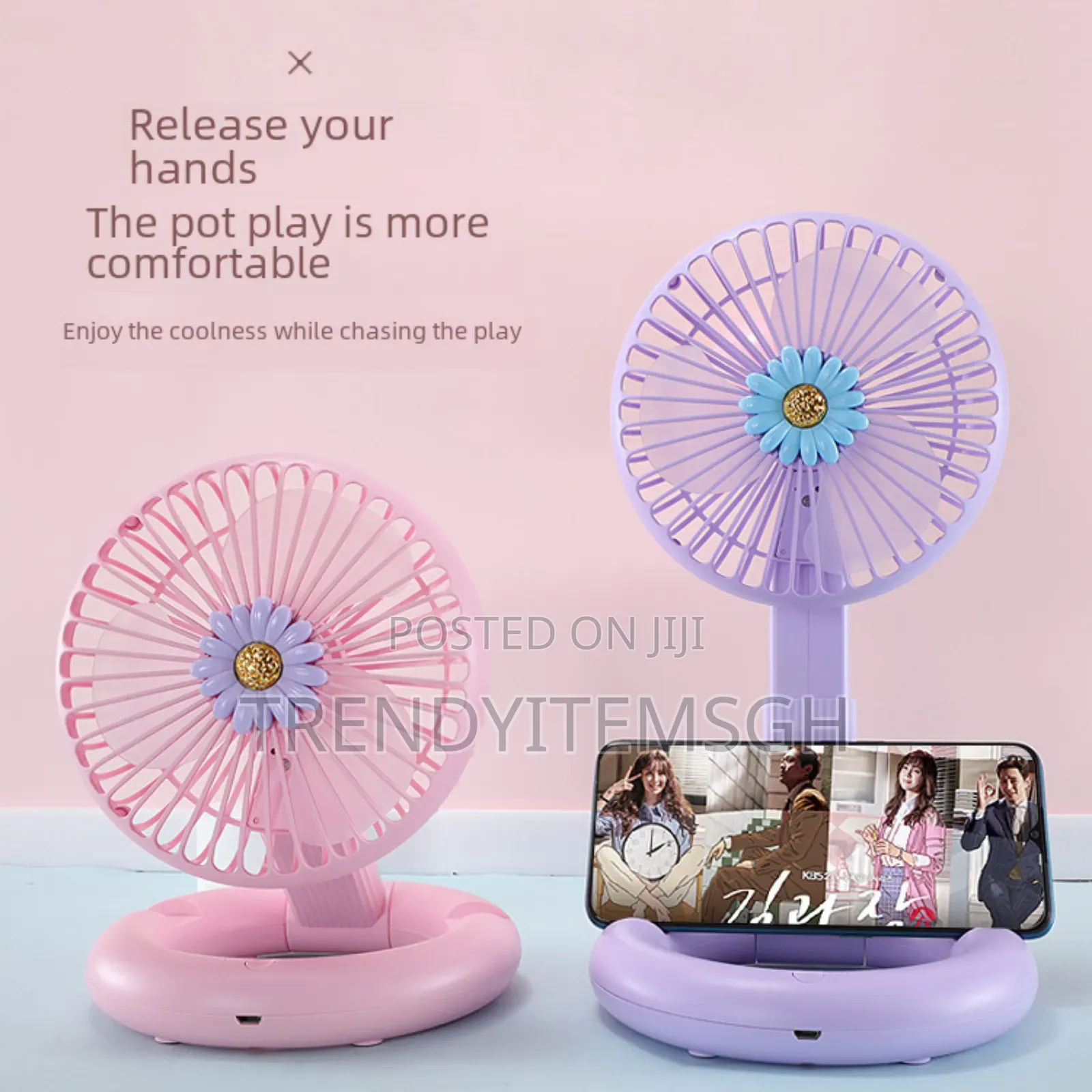Mini Rechargeable Fan With Folding Function