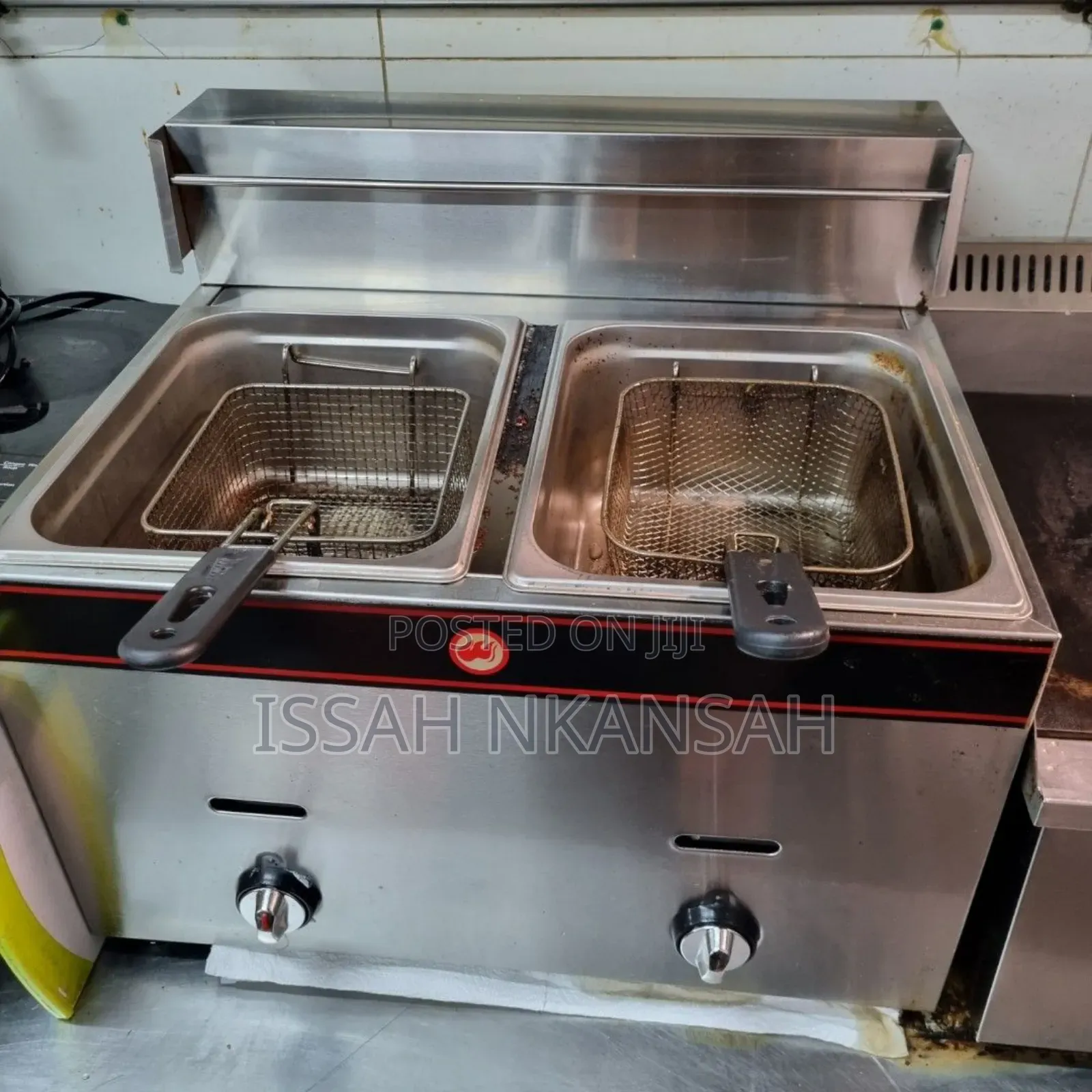 Gas Deepfryer Double Pan