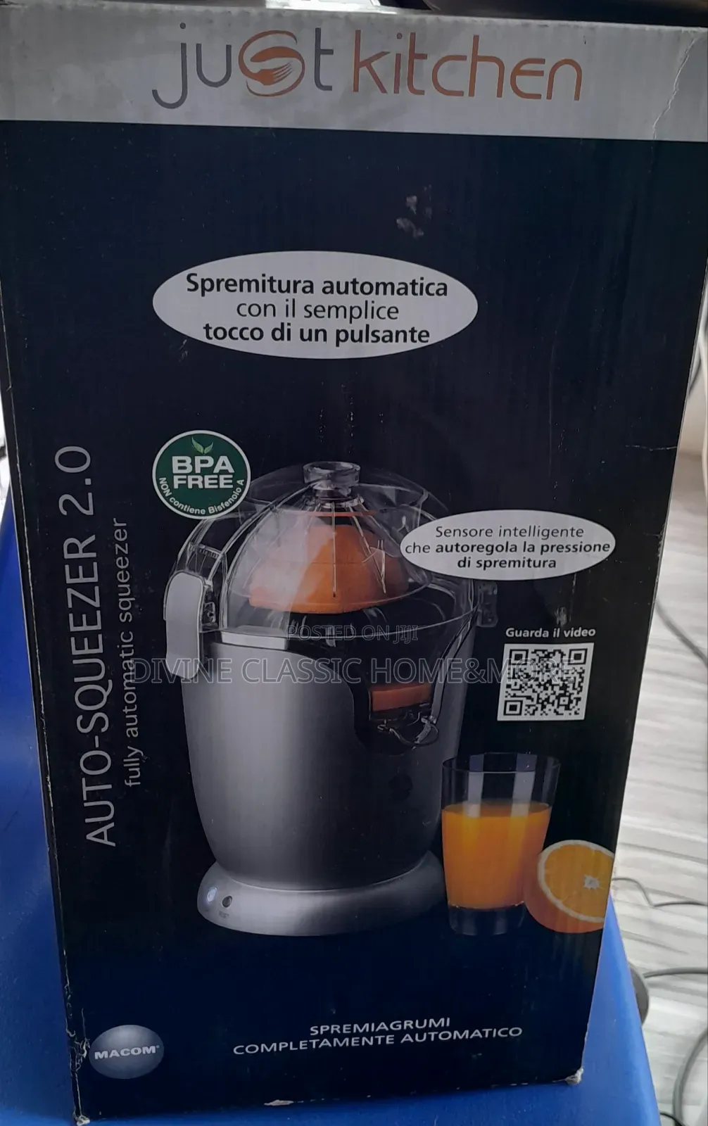 MACOM Just Kitchen 2.0 Fully Automatic Citrus Juicer