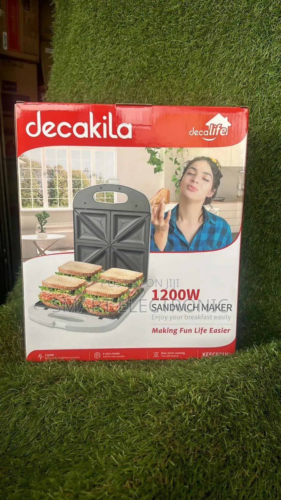 Decakila Brand New 1200W Sandwich Maker Sandwich Maker