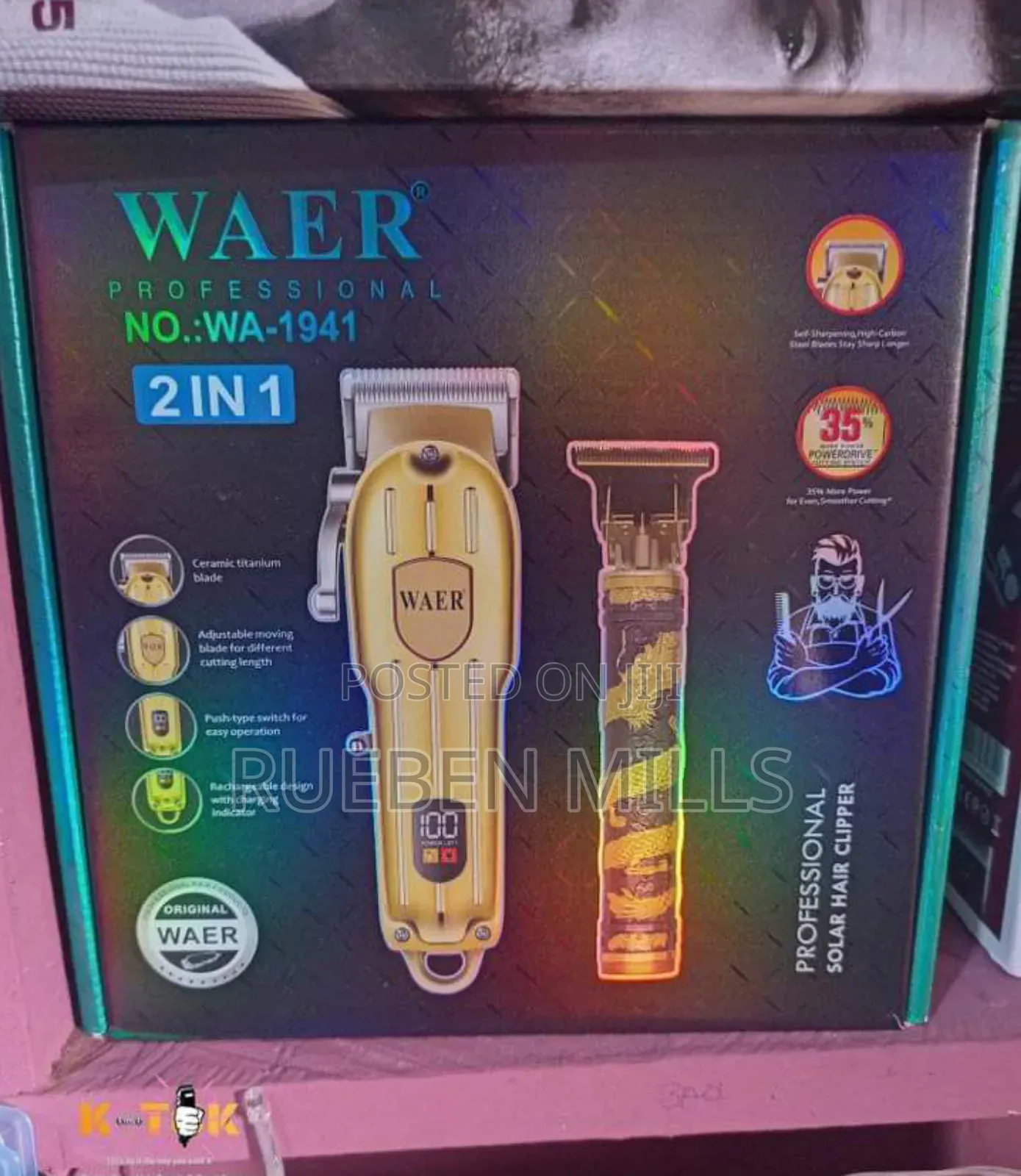 Double Combo Electric Beard Trimmer and Barbering Machine