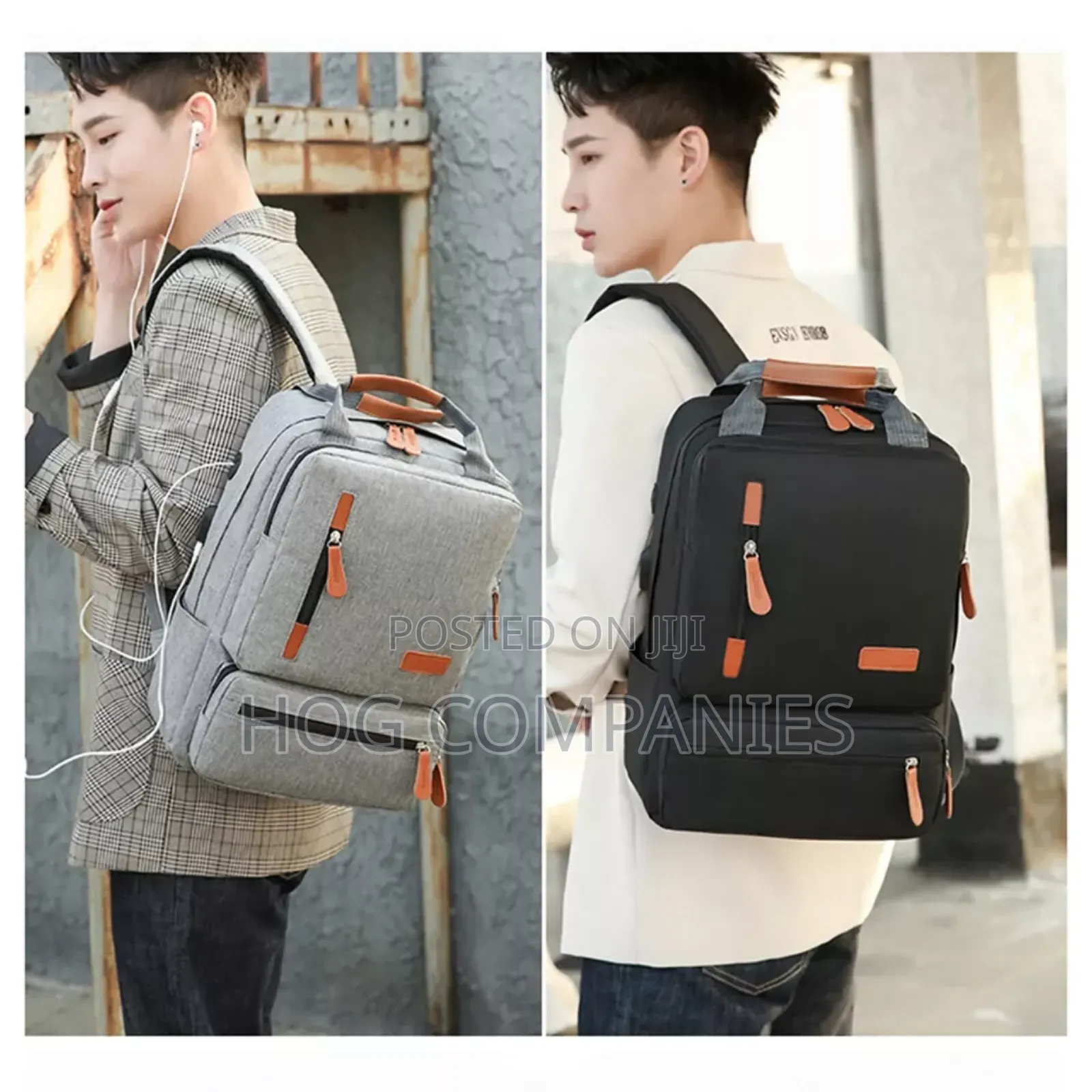 3pcs Waterproof Laptop Backpack Travel/School Bag With Usb