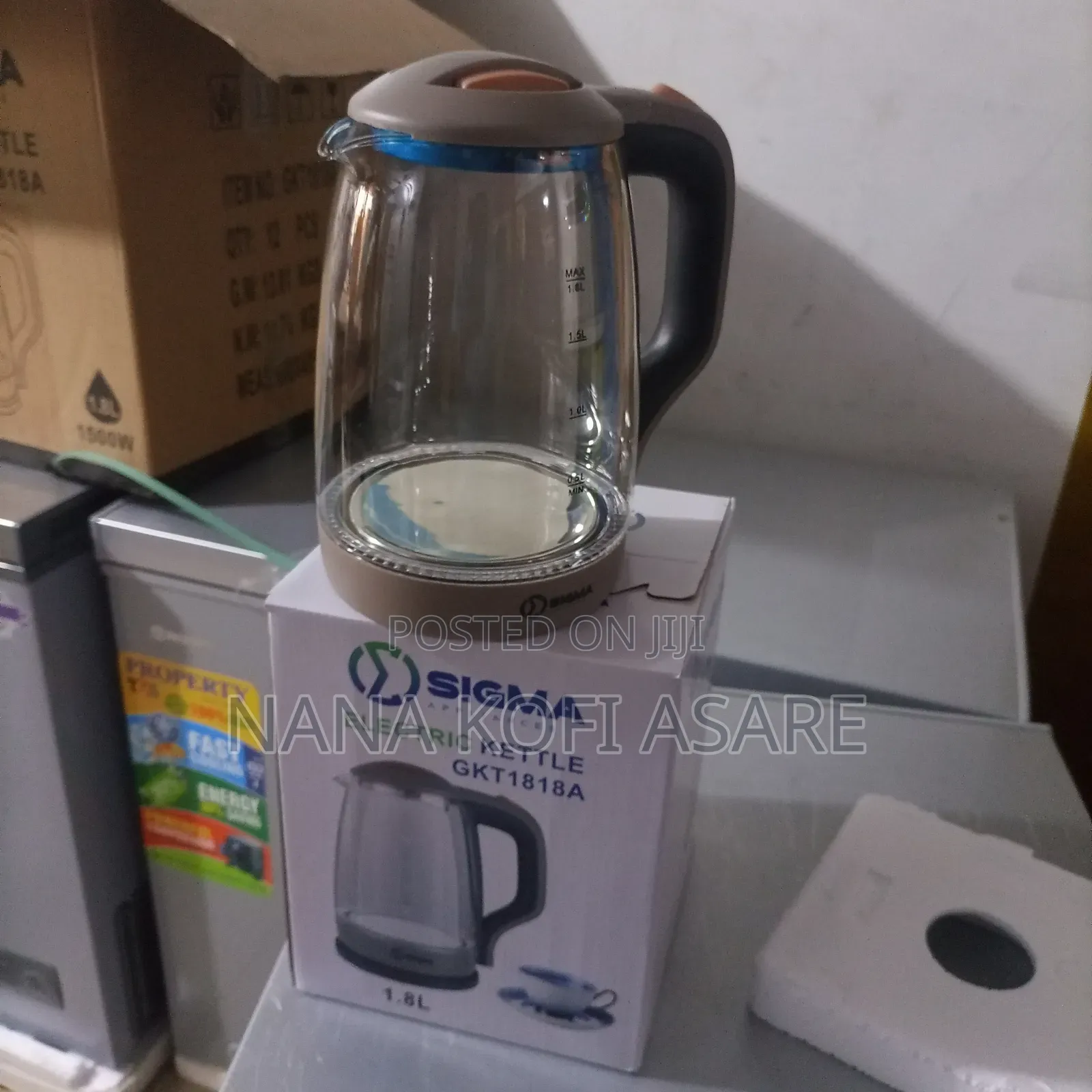 Sigma 1.8 Electric Kettle Glass