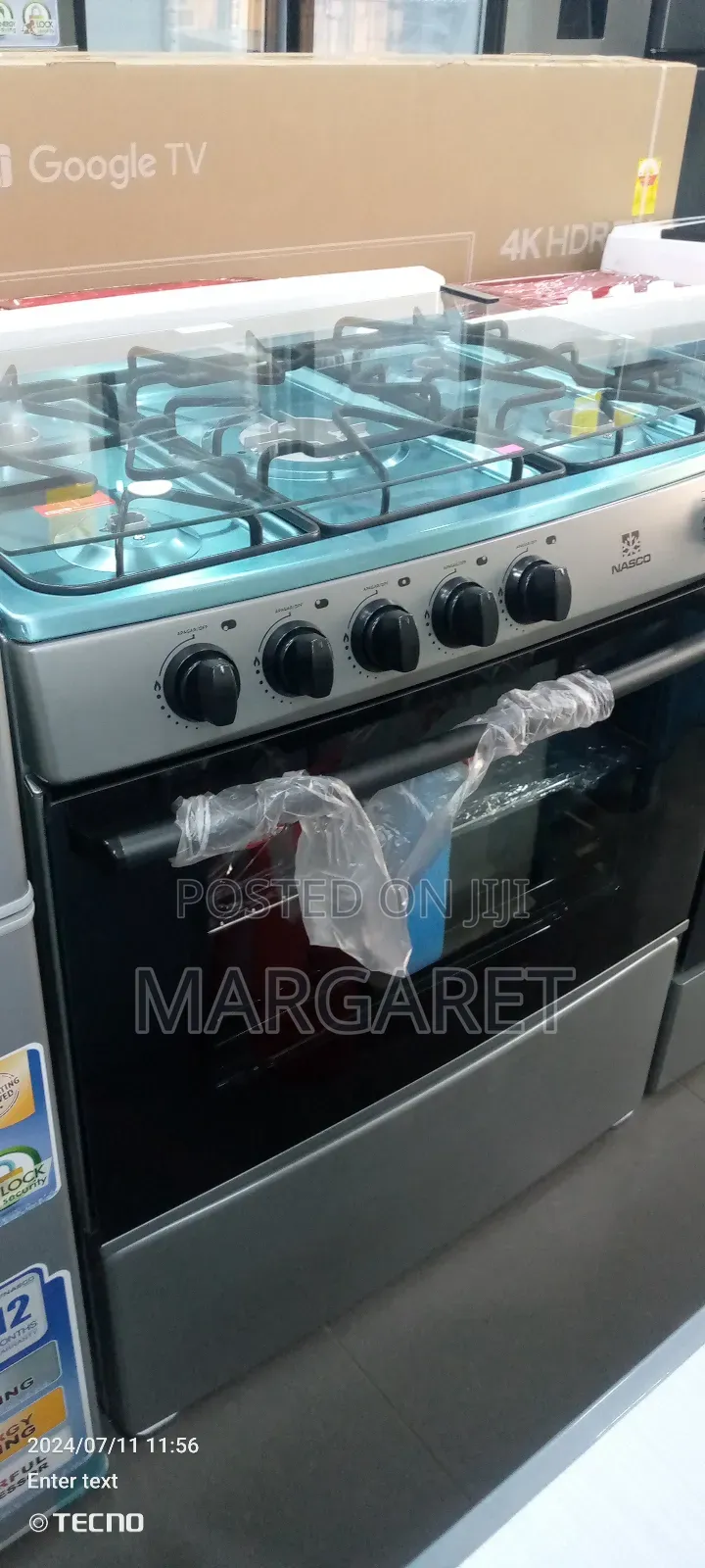 Nasco 5 Burner 80 by 60 Oven and Grill