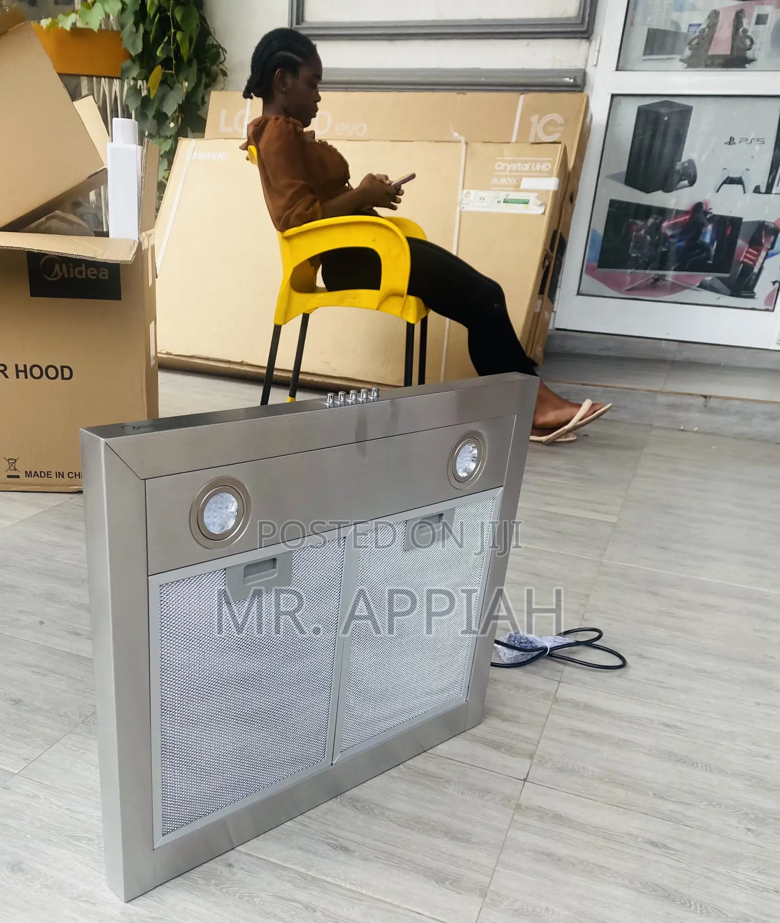 Midea 60cm Electric Hood Extractor 60M21(Gray).
