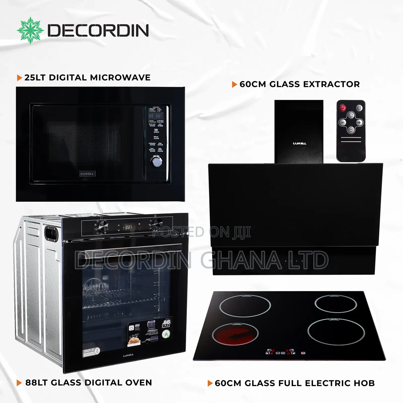 Full Electric 60cm Set With 88l Oven With 25l Microwave