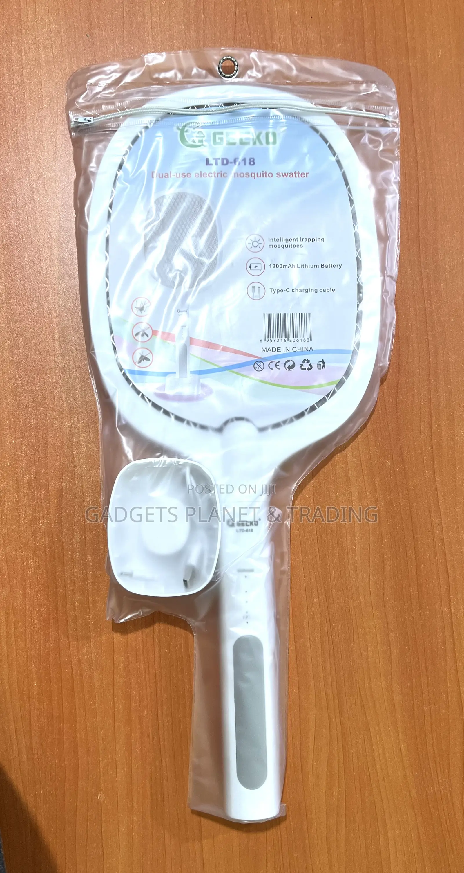 Dual-Use Electric Mosquito Swatter 400mah Battery Chargeable