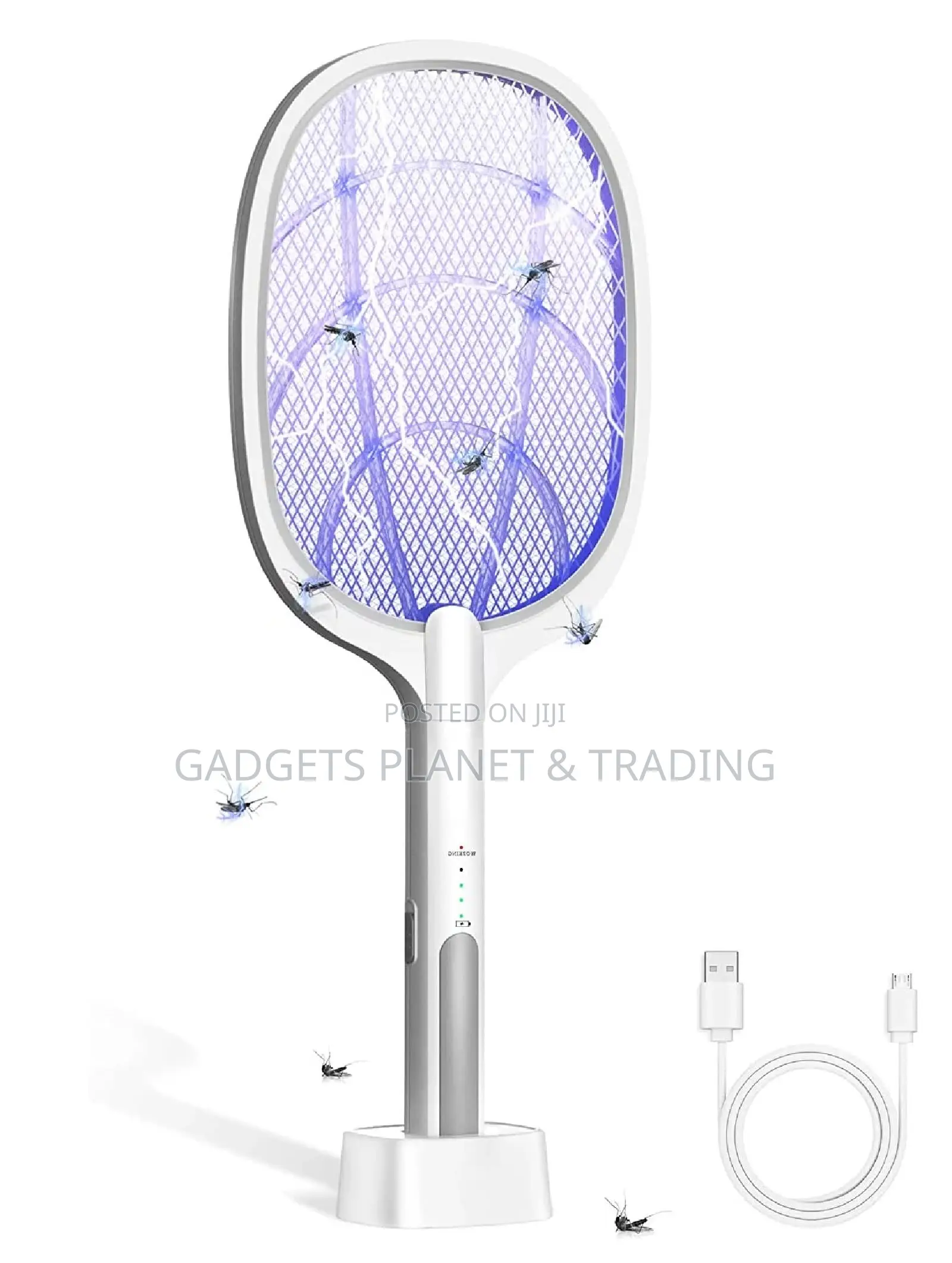 Dual-Use Electric Mosquito Swatter 400mah Battery Chargeable