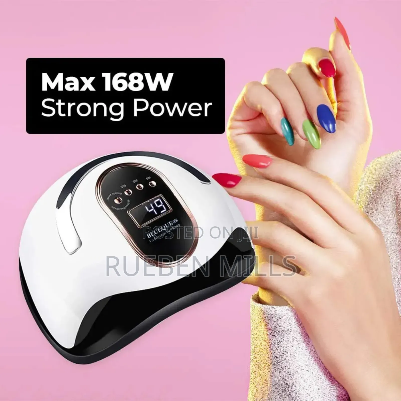 Blueque V8 Hand Nails Dryer Two in One Auto Sensor UV LED