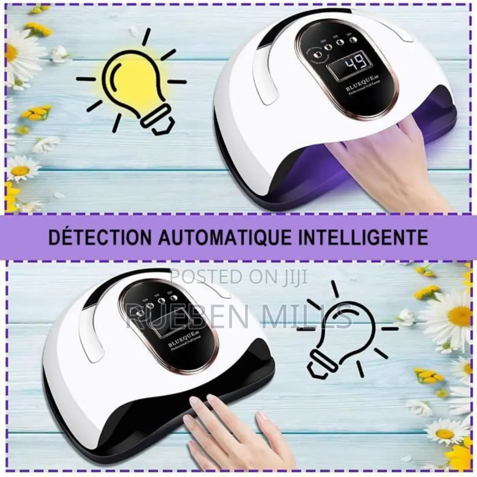 Deep Drying 168W Blueque V8 UV LED Lights Nail Dryer Lamp