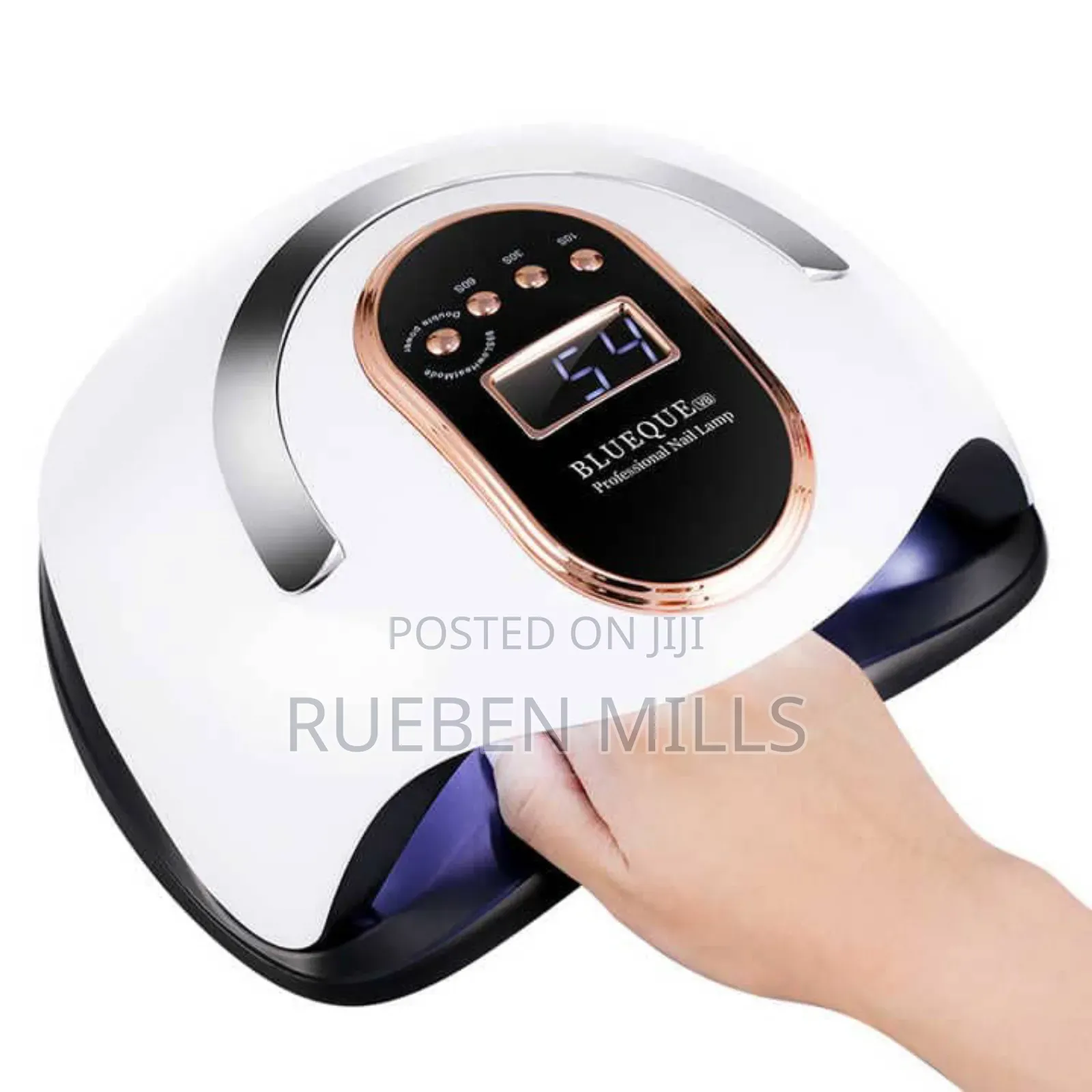 White Blueque V8 168W Medicure Salon Nail Dryer UV LED Lamp
