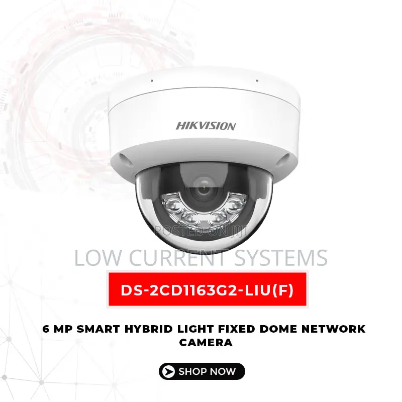 Hikvision Ip Camera 6mp Smart Dual Light Dome Wifi CCTV Came