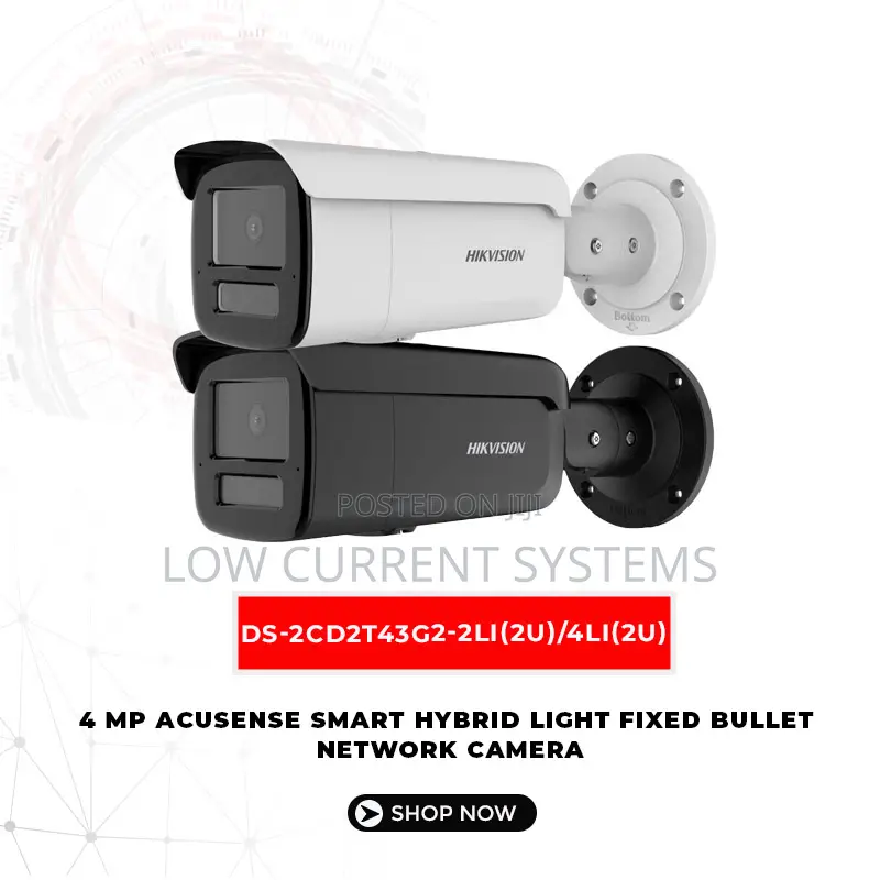 Hikvision 4mp Acusense IP Wifi Network Audio Camera 80M