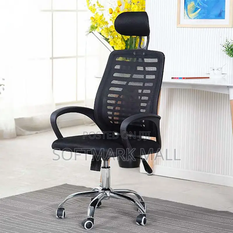 High Back Ergonomic Mesh Office Swivel Chair - Black