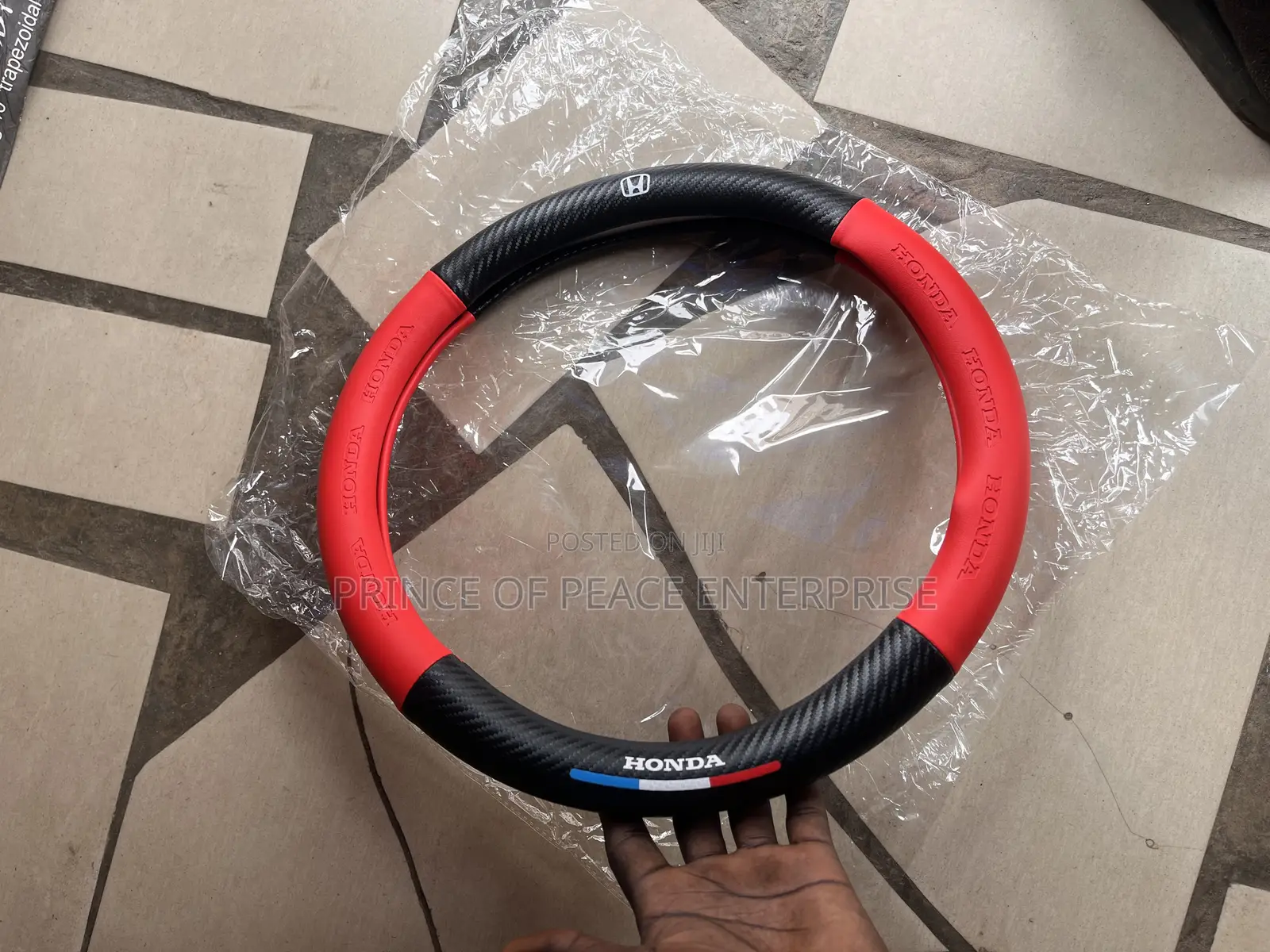 Honda Steering Coat Red and Black