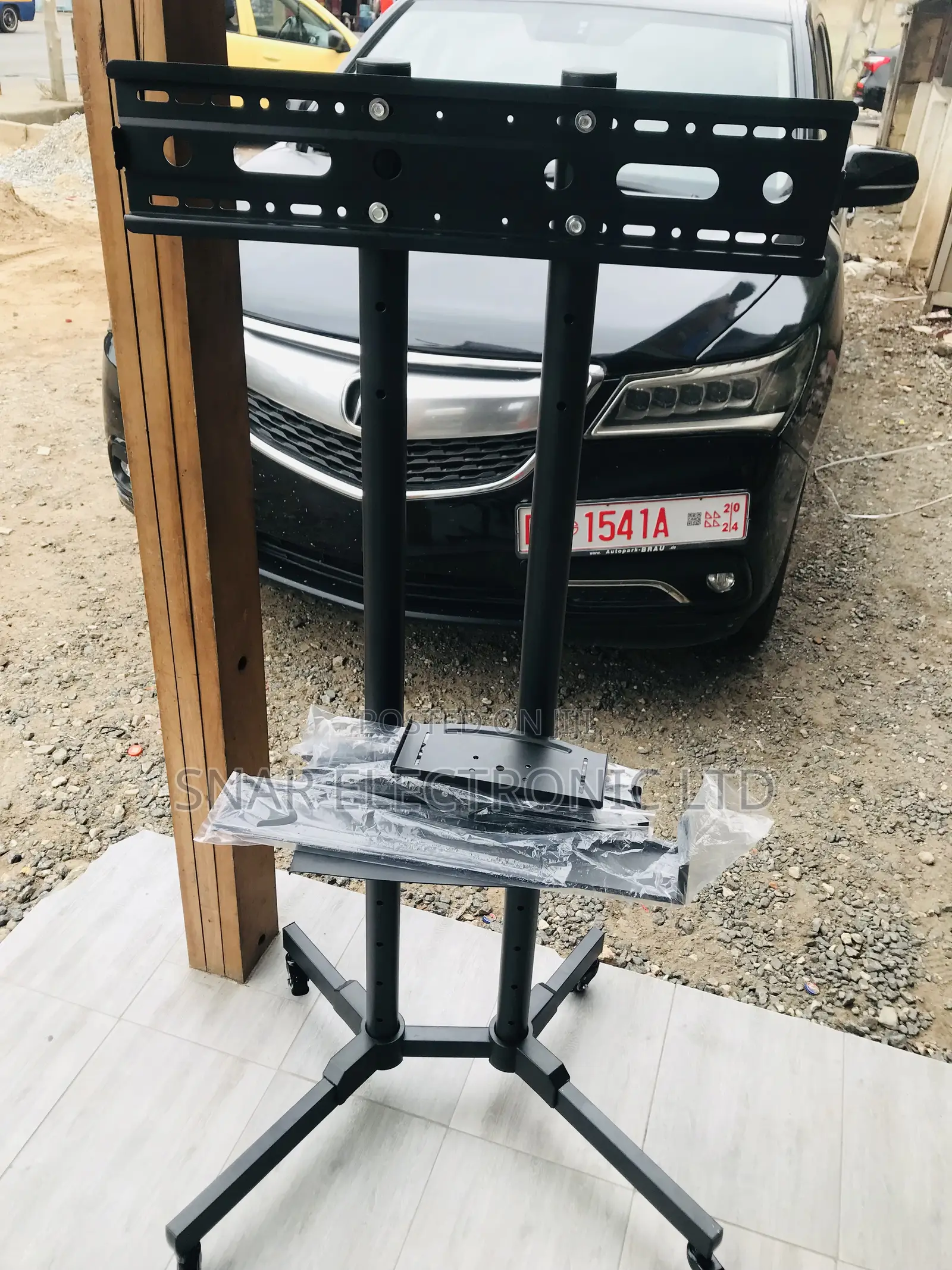 Highly Efficient TV Stand With Wheels Height Adjustable