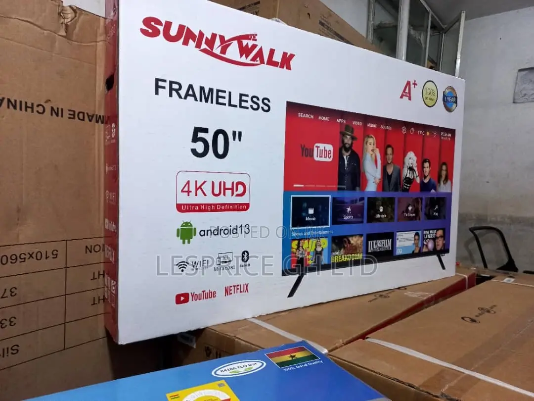 Brand New~Sunny Walk 50” Android Tv