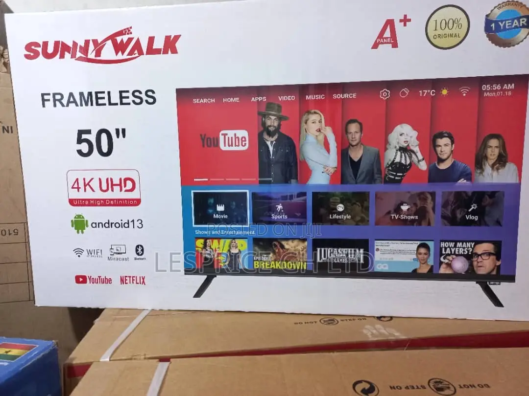 Exclusive ~Sunny Walk 50” Android Smart Tv