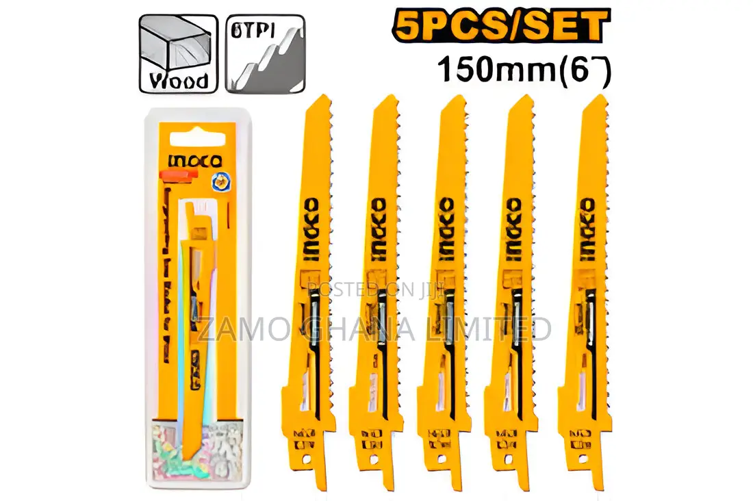 Reciprocating Saw Blades for Wood 5pcs 150mm - Rsb611d