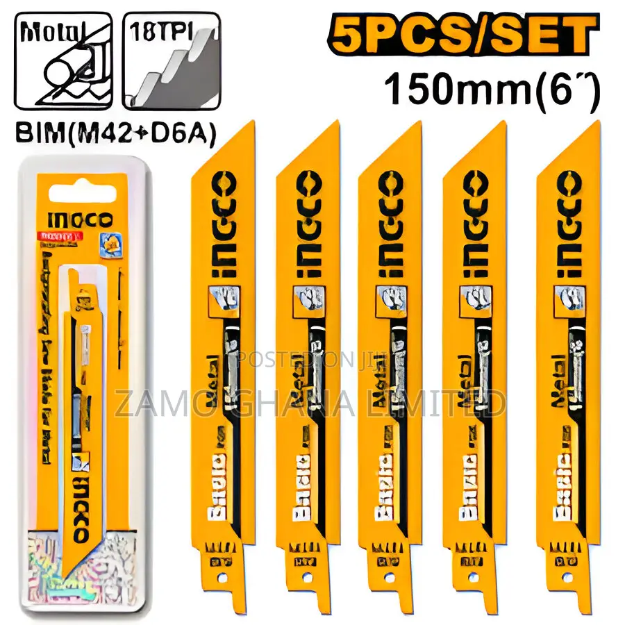 Reciprocating Saw Blades for Metal 5pcs 150mm - Rsb922ef
