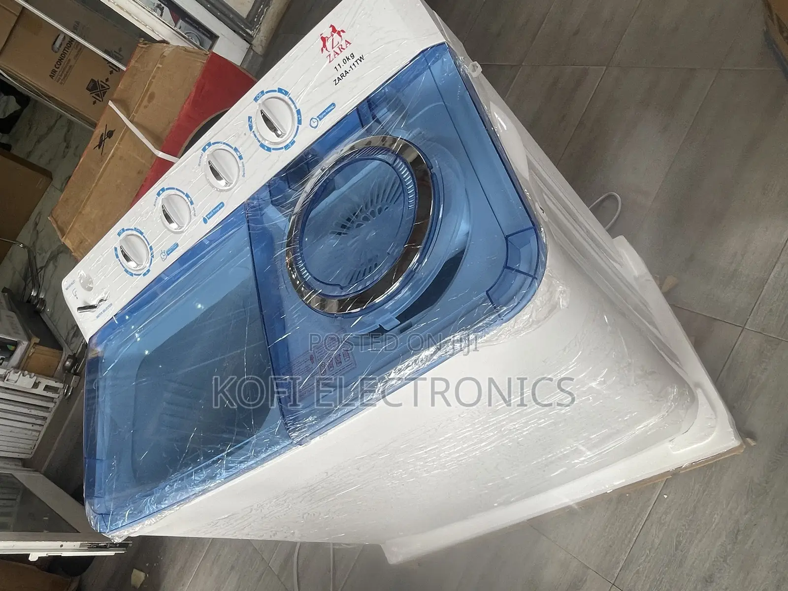 Zara Twin Tub Washing Machine Zara-11tw With Soft Lid Cover