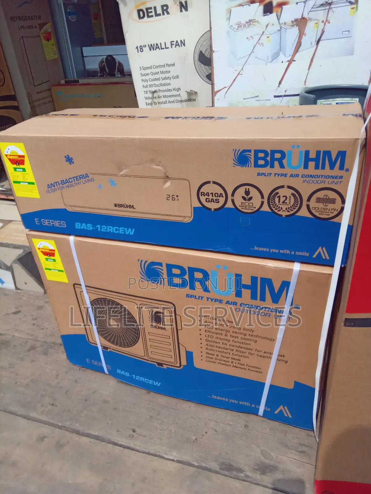 Air Conditioner Bruhm 1.5 Hp With Anti Rust Condenser