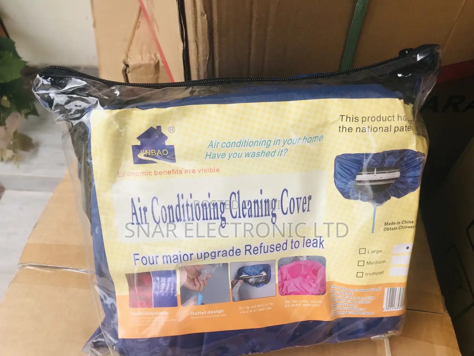 Cute Air Conditioning Cleaning Waterproof Cover Bag