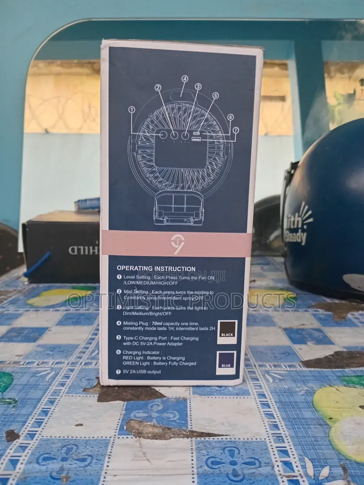 Rechargeable Light Air Conditioning Fan