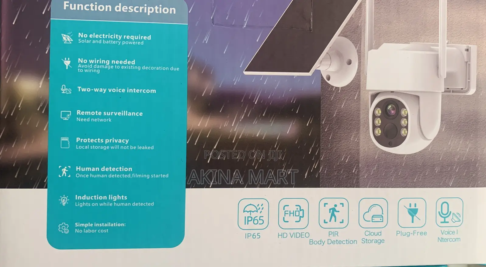 4g PTZ Solar Camera Solar Powered Smart Alarm Camera
