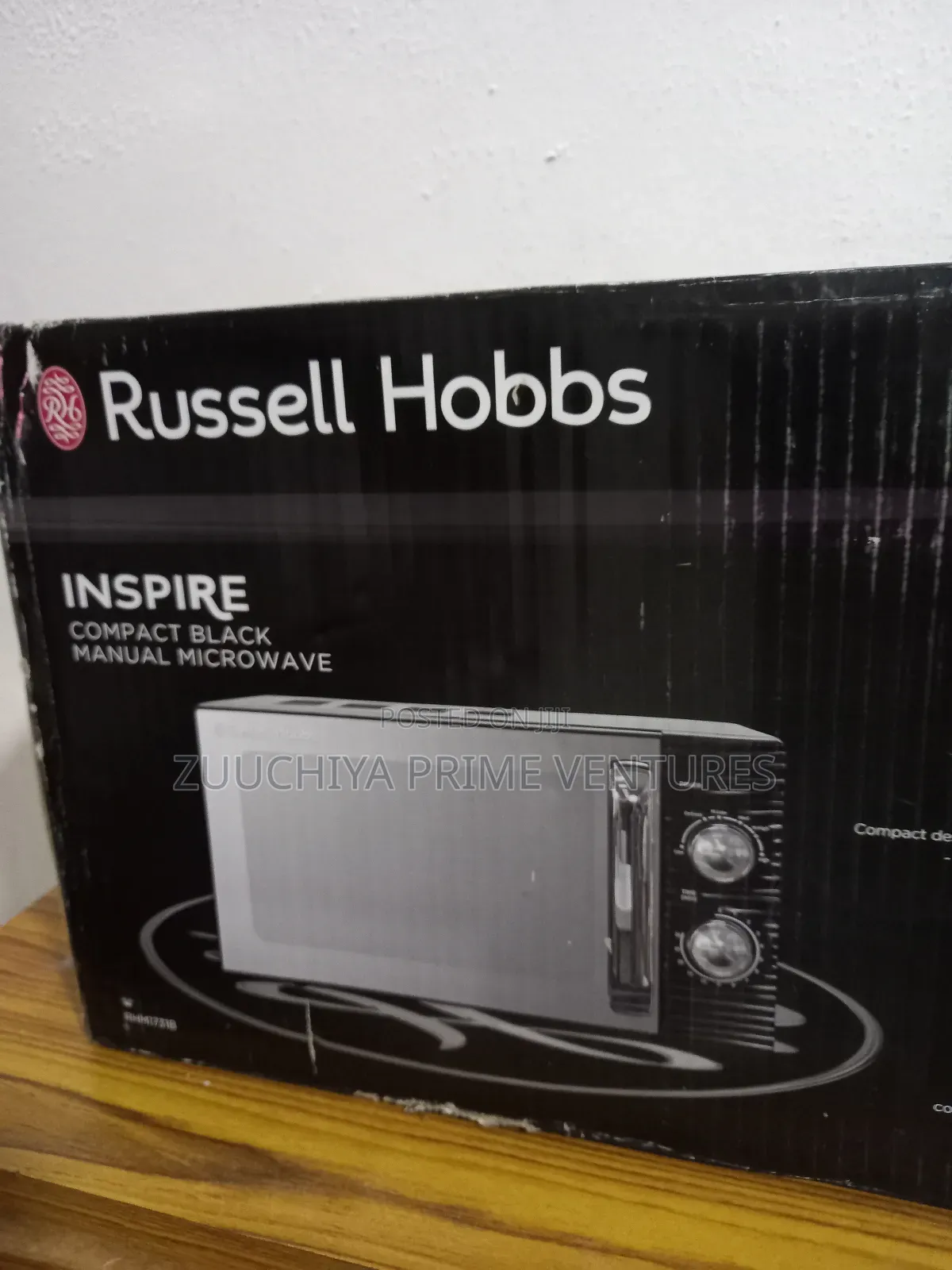 17.L Russell Hobbs Inspire Black Microwave From Uk 
