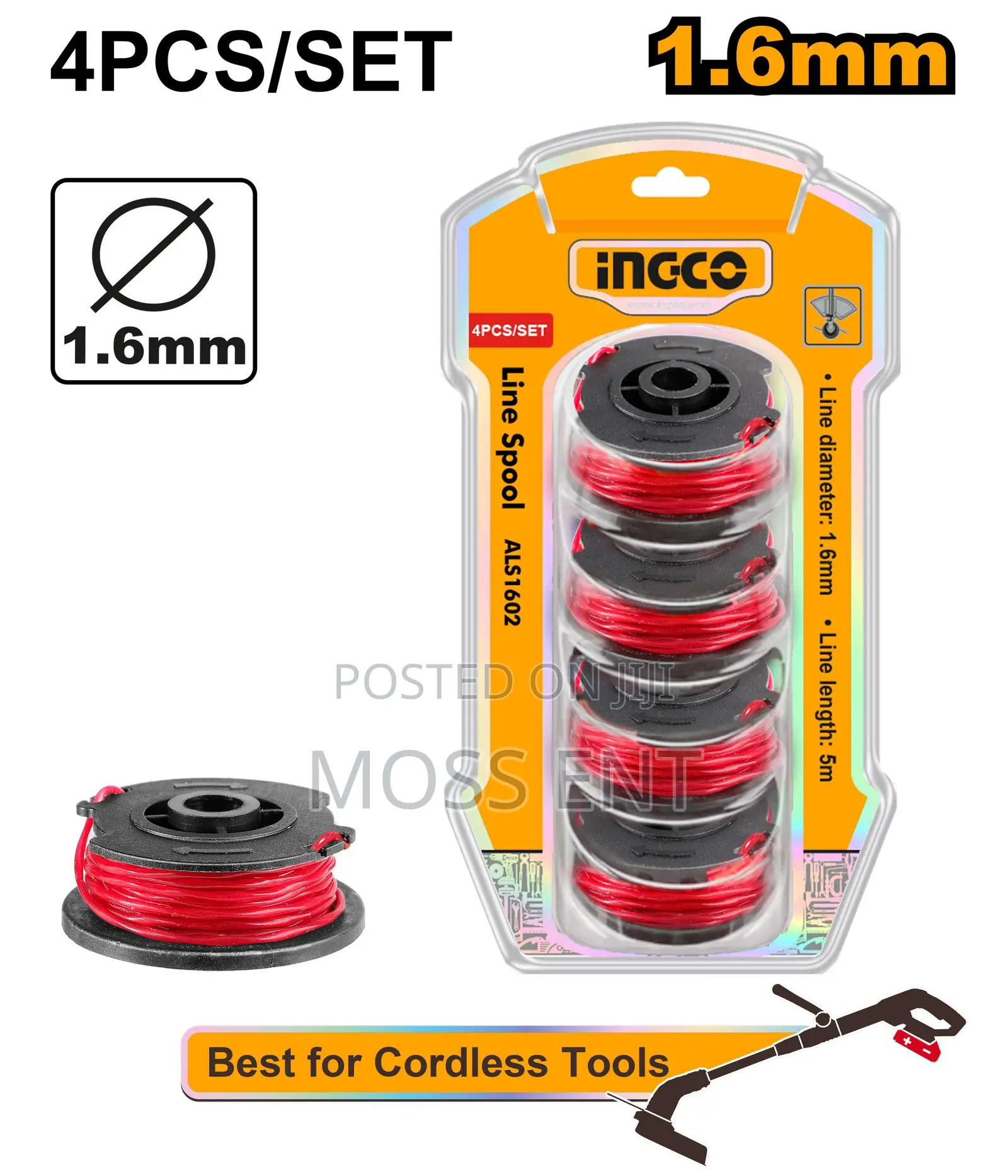 Ingco Line Spool 1.6mm for Cgtli203285 - P1c25 - Als1602