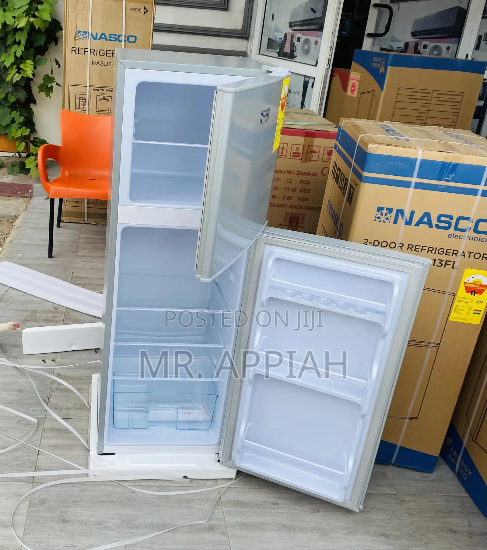 Super Cooling Nasco Double Door Fridge(Nasf2-18fl).
