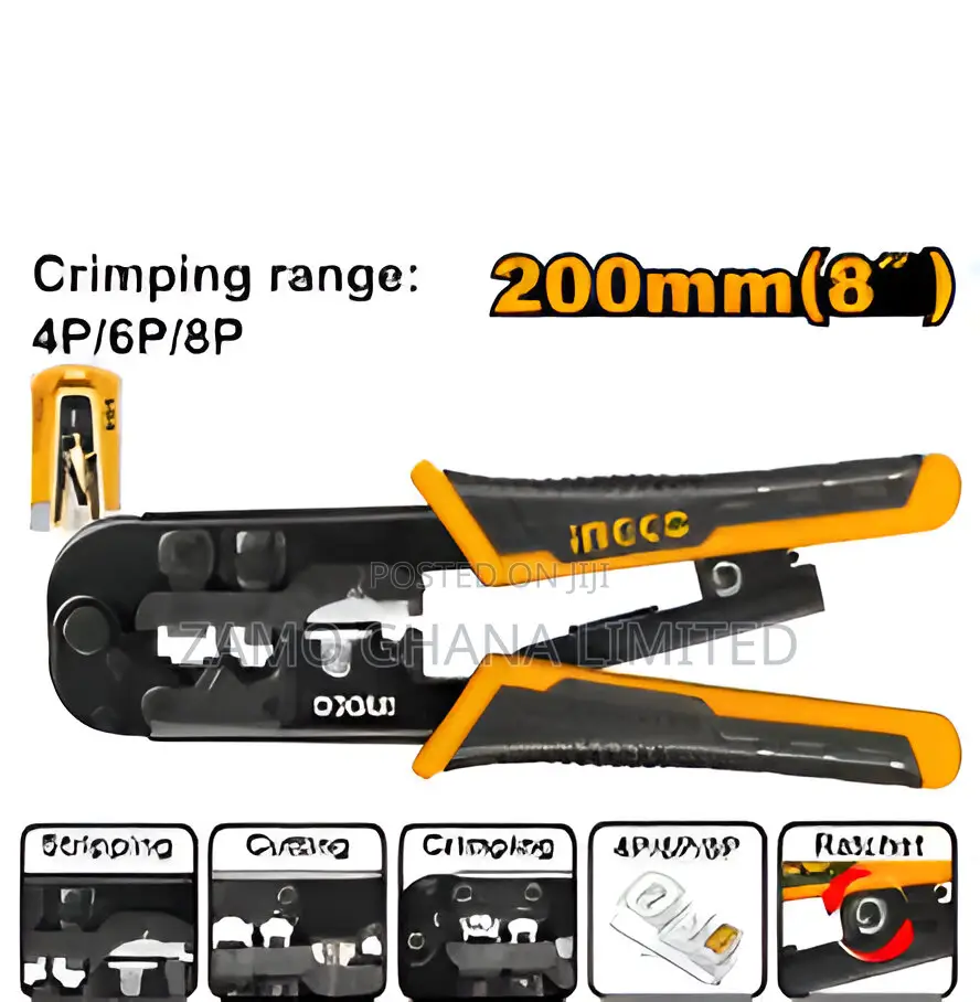 Modular Plug Crimper 4p 6p 8p - Hmpcn2468r