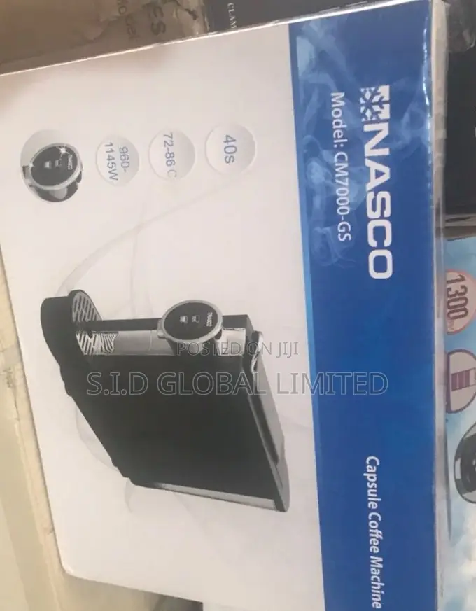 Unique Nasco 1200 Watt Caffee Maker Cafe-Cm7000-Gs