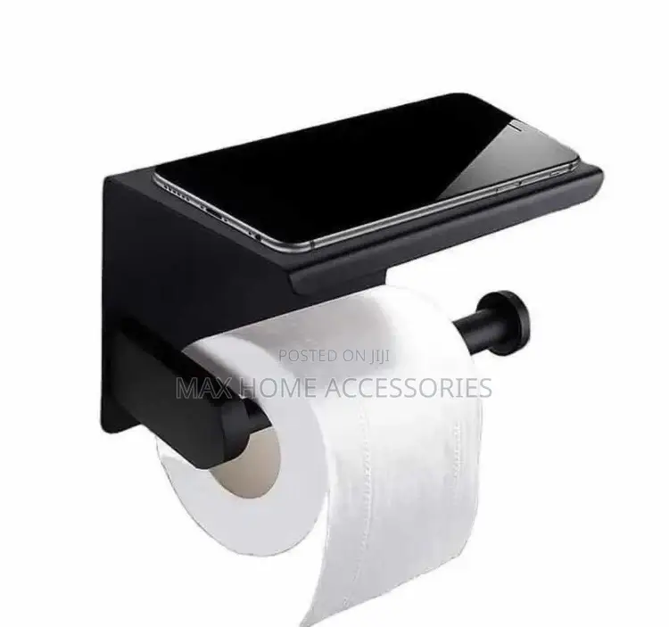 Phone Rest Toilet Roll Holder
