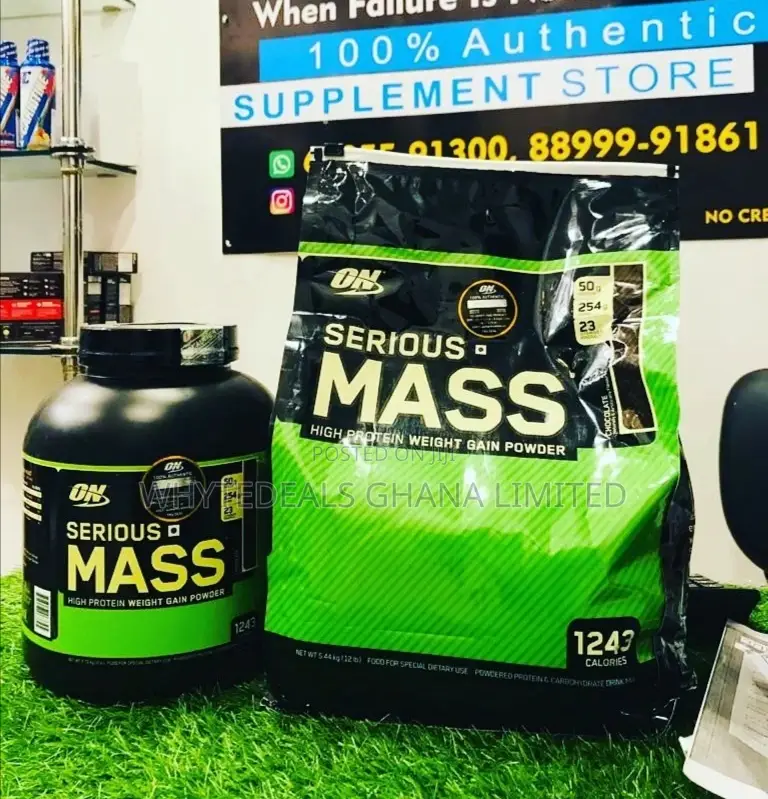 Best Weight Gainer!6lbs Serious Mass Whey Protein 4 Musscles