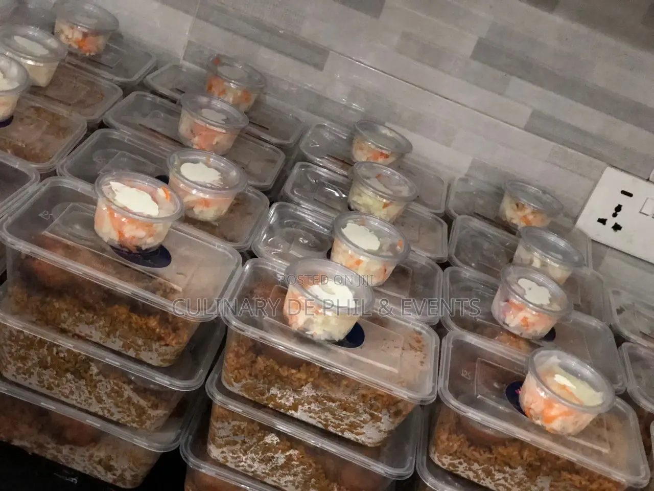 Packed Jollof for Christening