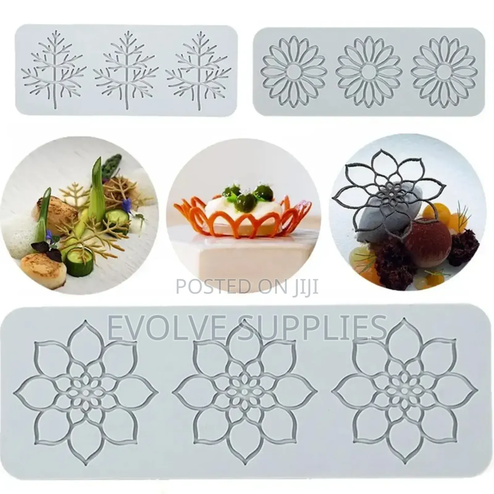 Tuille Mat for Making Garnish for Food and Drinks