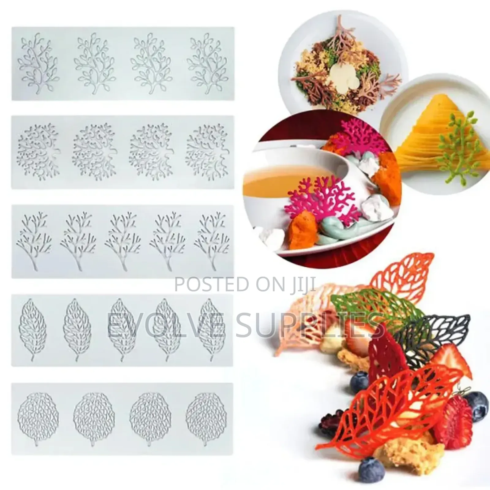 Tuille Mat for Making Garnish for Food and Drinks